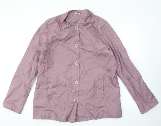 ann de lancay Womens Purple   Jacket Coat Size M