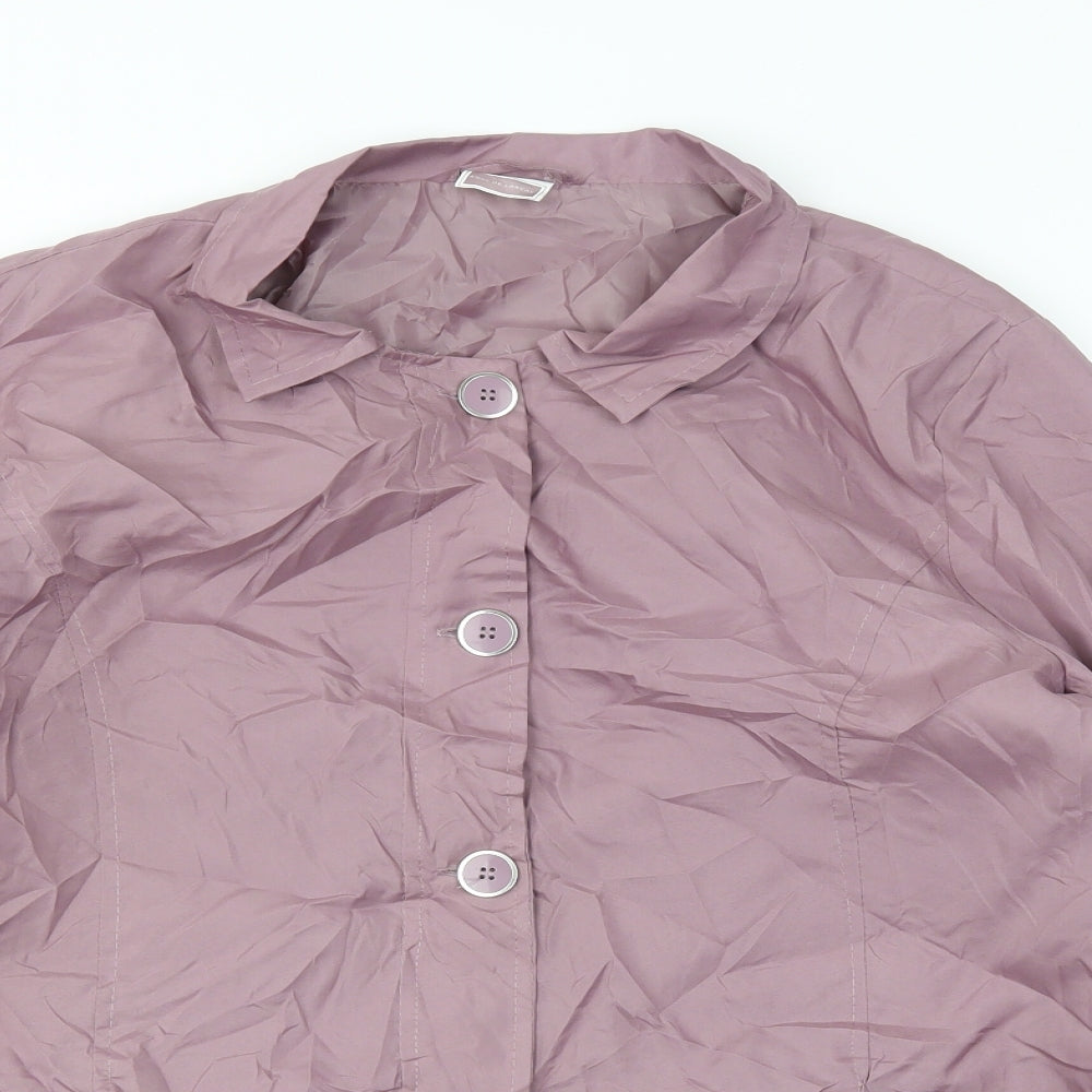 ann de lancay Womens Purple   Jacket Coat Size M