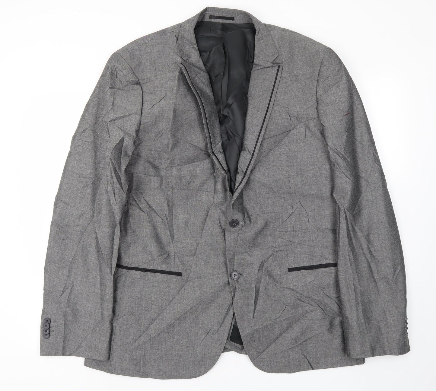 Mens UK Size 44 NEW LOOK Regular Grey Suit Jacket