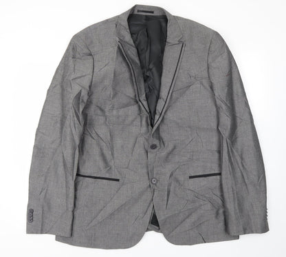 Mens UK Size 44 NEW LOOK Regular Grey Suit Jacket