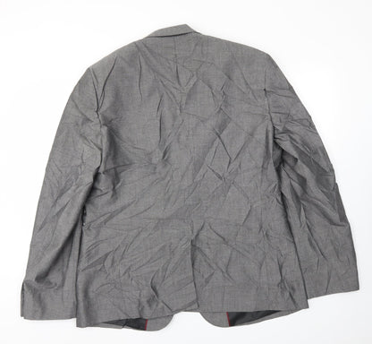 Mens UK Size 44 NEW LOOK Regular Grey Suit Jacket