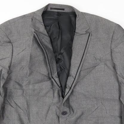 Mens UK Size 44 NEW LOOK Regular Grey Suit Jacket