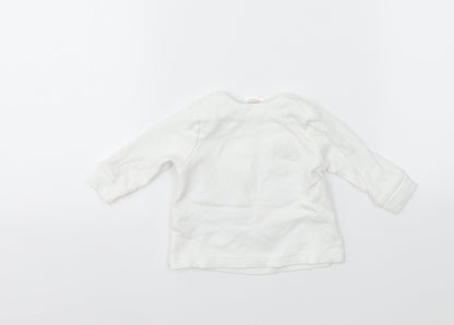 Matalan Girls White   Basic T-Shirt Size 3-6 Months