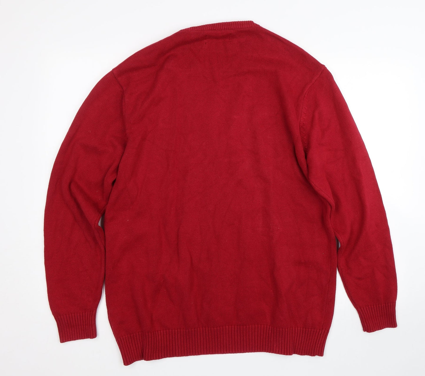 Maine Mens Red   Pullover Jumper Size L