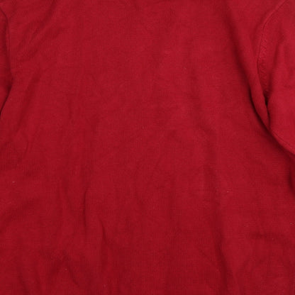 Maine Mens Red   Pullover Jumper Size L