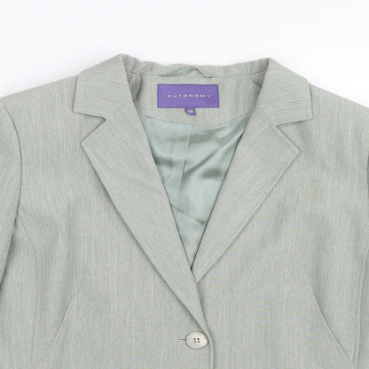 Autonomy Womens Green   Jacket Suit Size 16