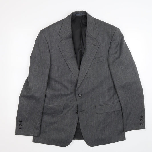 Mens UK Size 40 Burton Regular Grey Suit Jacket