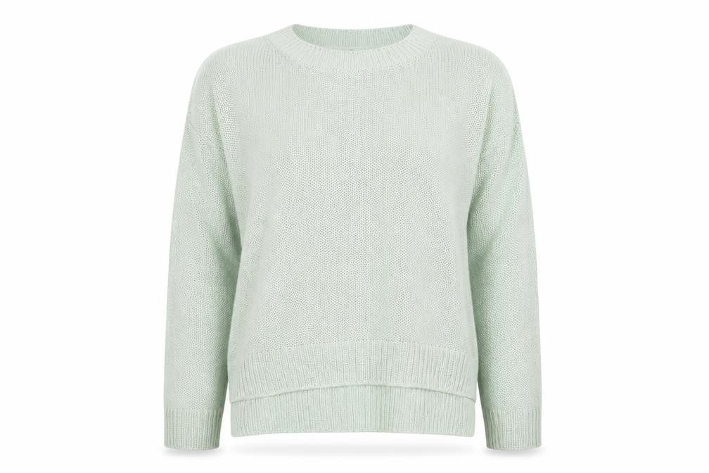 Womens UK Size 14 Papaya Green Pullover Jumper