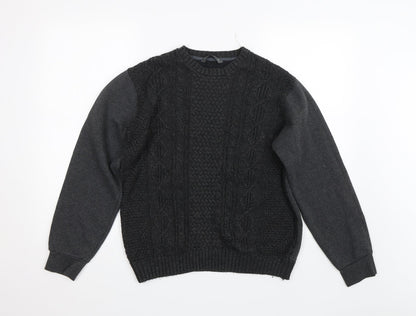 Mens UK Size M Cedar Wood State Black Pullover Sweatshirt