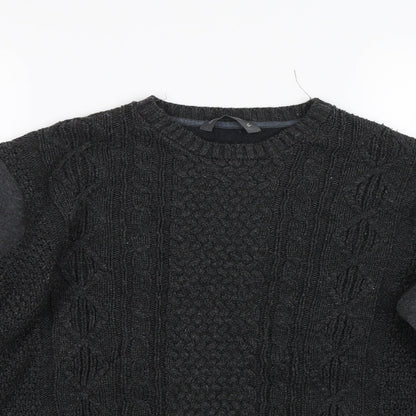 Mens UK Size M Cedar Wood State Black Pullover Sweatshirt
