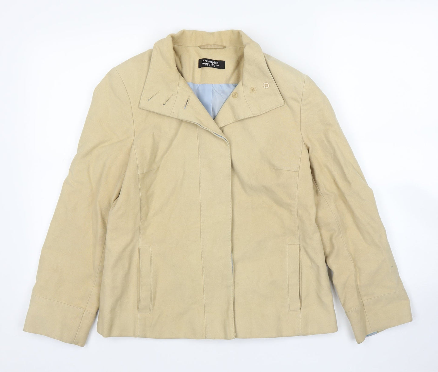 Principles Womens Beige   Overcoat Coat Size 12