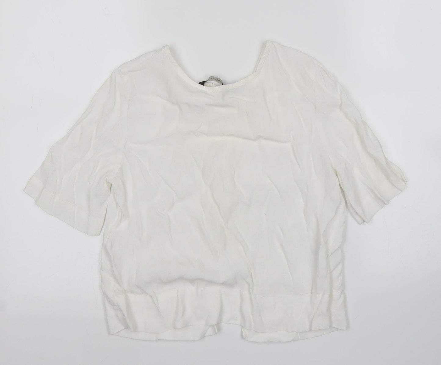 Womens UK Size 6 Glassons White Basic Blouse