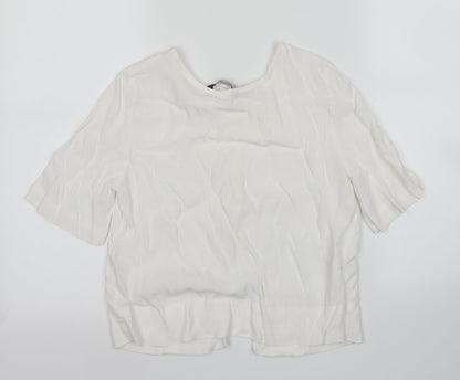 Womens UK Size 6 Glassons White Basic Blouse