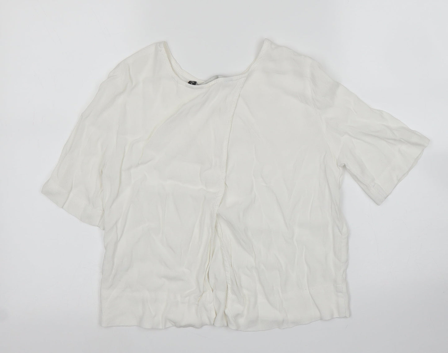 Womens UK Size 6 Glassons White Basic Blouse
