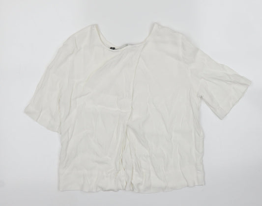 Womens UK Size 6 Glassons White Basic Blouse