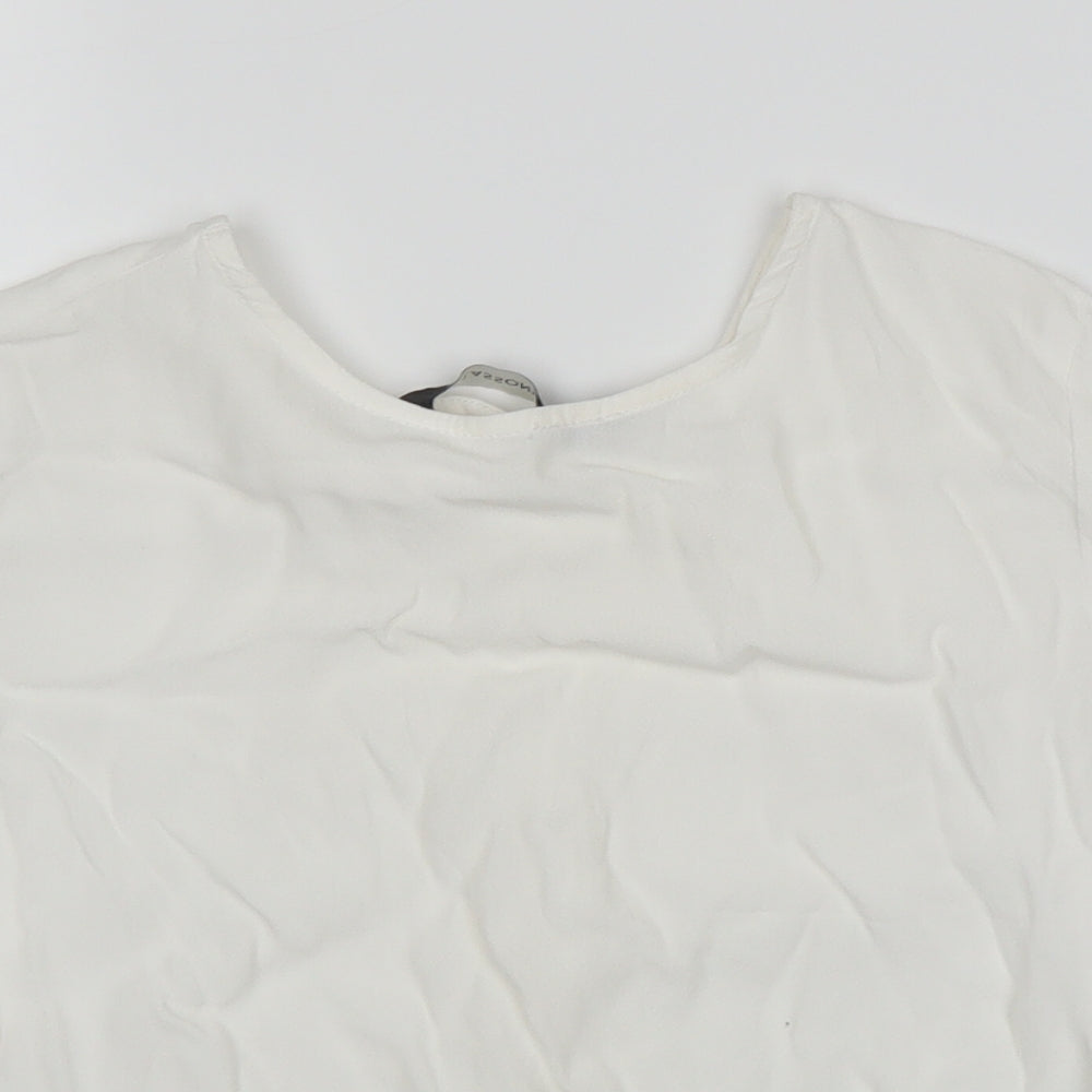 Womens UK Size 6 Glassons White Basic Blouse