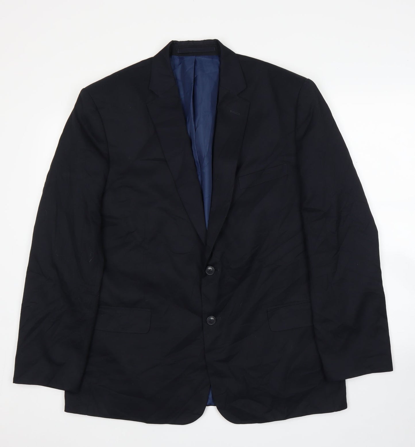Mens UK Size 44 M&S Regular Blue Suit Jacket
