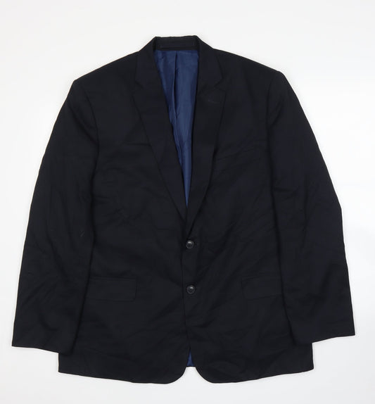 Mens UK Size 44 M&S Regular Blue Suit Jacket