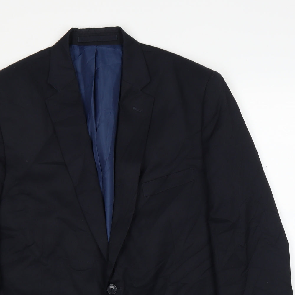 Mens UK Size 44 M&S Regular Blue Suit Jacket