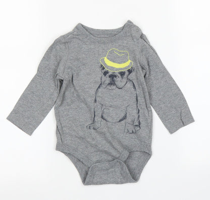 Gap Boys Grey   Babygrow One-Piece Size 12 Months