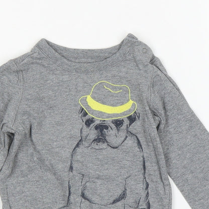 Gap Boys Grey   Babygrow One-Piece Size 12 Months