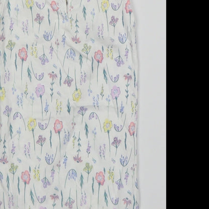 Matalan Girls White Floral  Babygrow One-Piece Size 0-3 Months