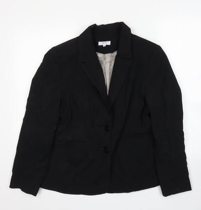 debe Womens Black   Jacket Blazer Size 14