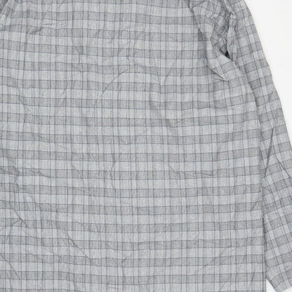 ASOS Mens Grey Plaid  Overcoat Coat Size M