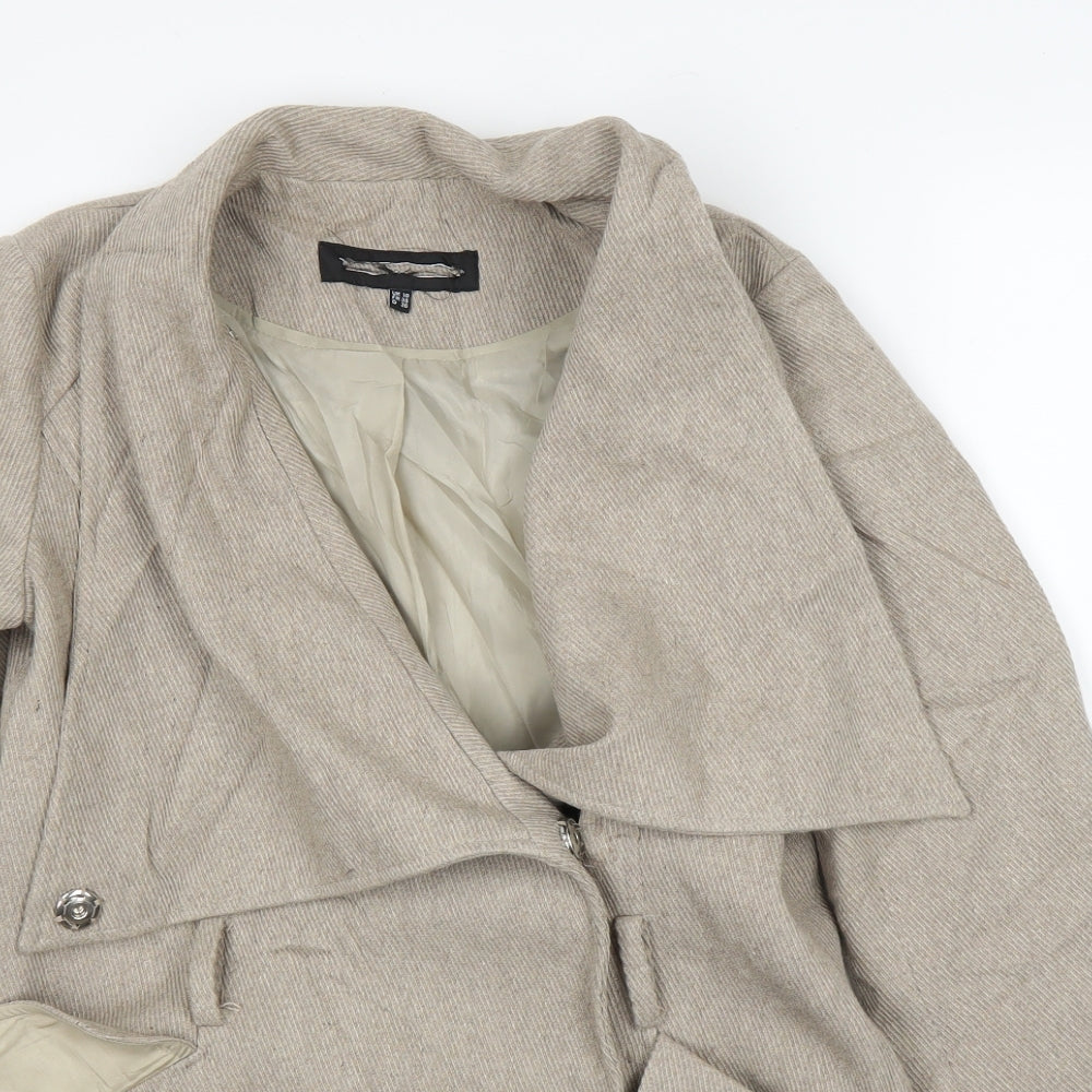 prew Womens Beige   Jacket Coat Size 10