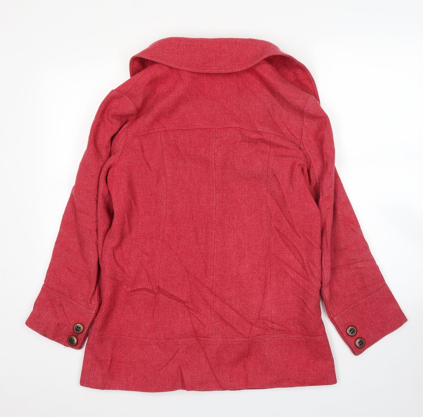 Womens UK Size 12 NEXT Pink Overcoat