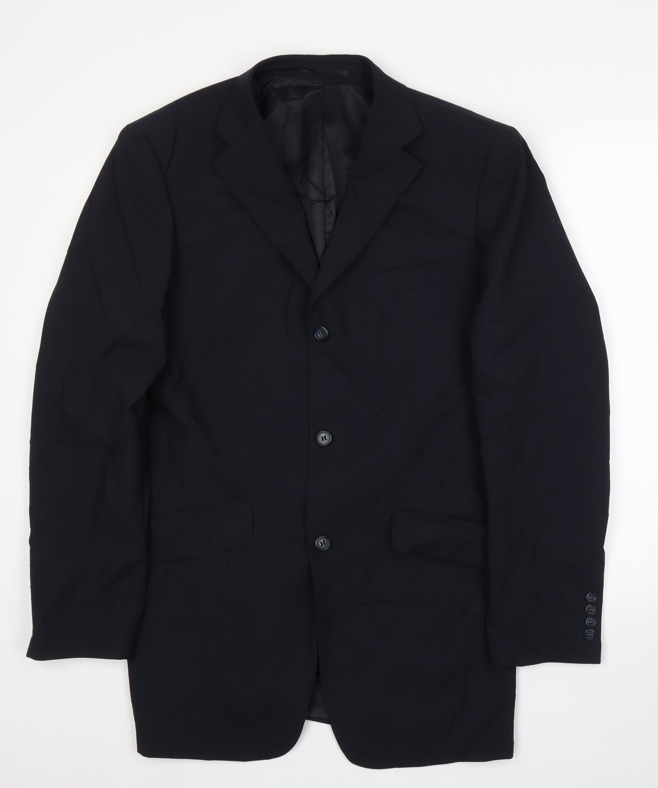 Mens UK Size 42 Preworn Regular Blue Suit Jacket
