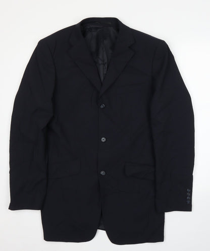 Mens UK Size 42 Preworn Regular Blue Suit Jacket