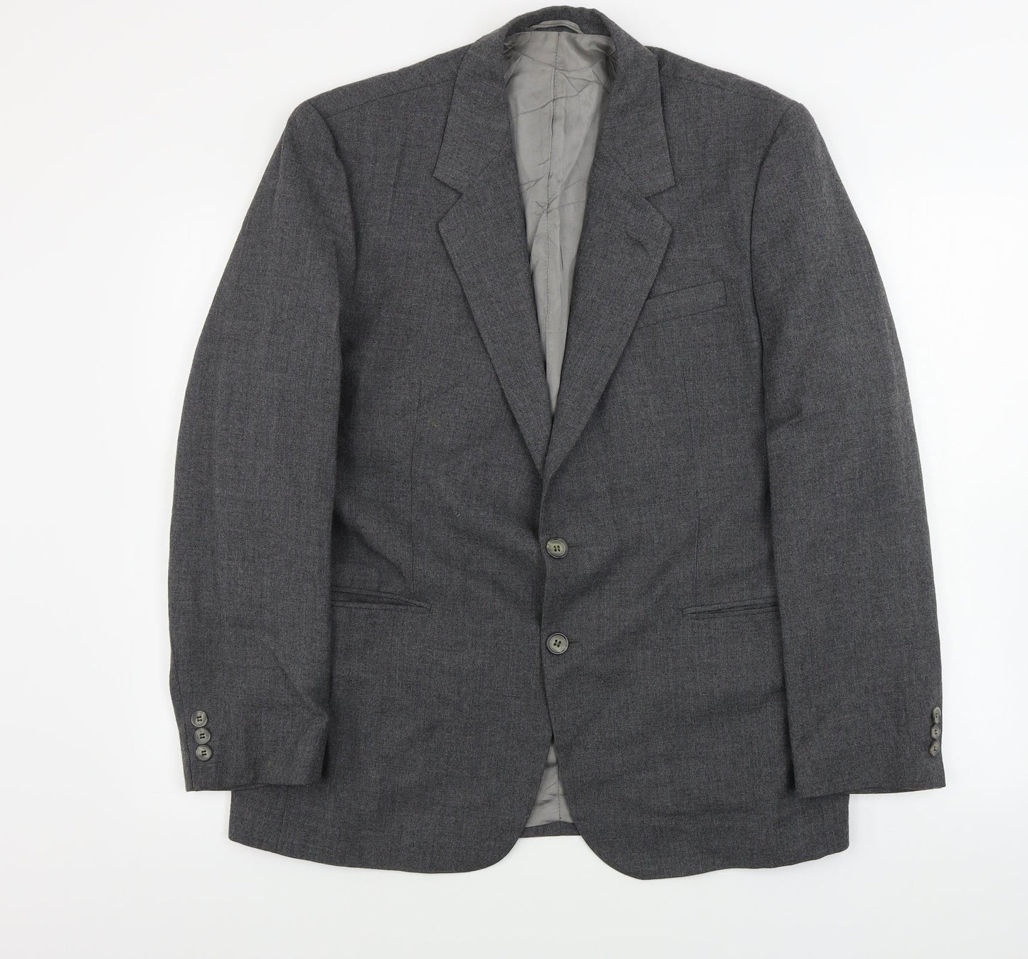 Mens UK Size 42 Preworn Regular Grey Suit Jacket