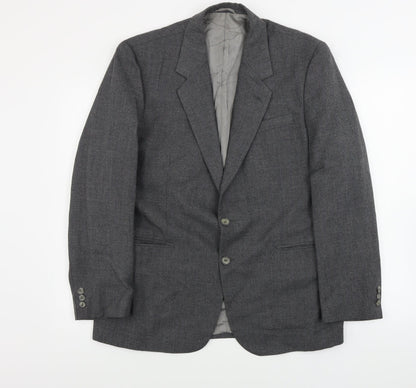 Mens UK Size 42 Preworn Regular Grey Suit Jacket