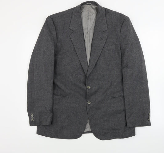 Mens UK Size 42 Preworn Regular Grey Suit Jacket