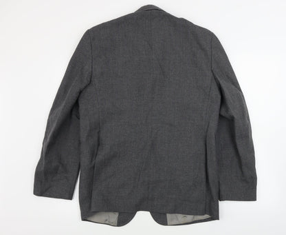 Mens UK Size 42 Preworn Regular Grey Suit Jacket