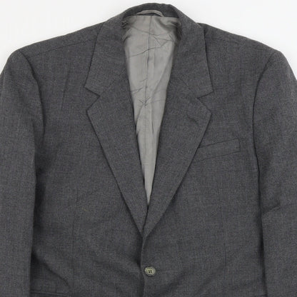 Mens UK Size 42 Preworn Regular Grey Suit Jacket