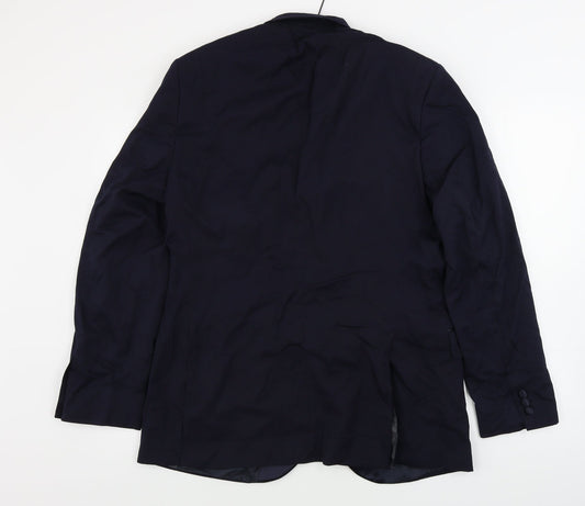 Mens UK Size 40 Marks and Spencer Regular Blue Suit Jacket