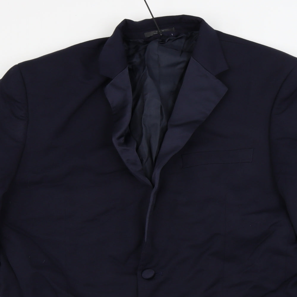 Mens UK Size 40 Marks and Spencer Regular Blue Suit Jacket
