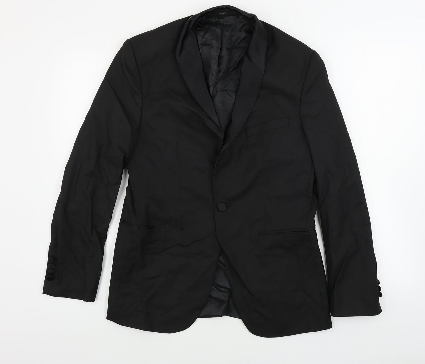 Mens UK Size 38 Marks and Spencer Regular Black Suit Jacket