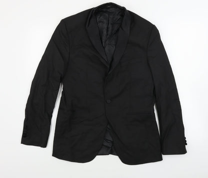 Mens UK Size 38 Marks and Spencer Regular Black Suit Jacket