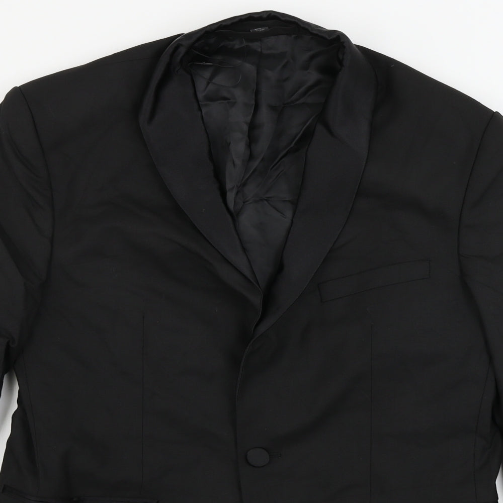 Mens UK Size 38 Marks and Spencer Regular Black Suit Jacket