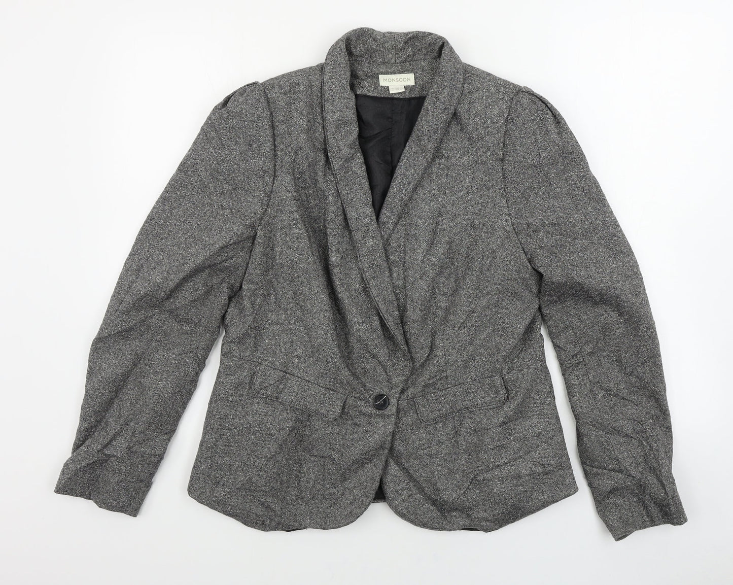 Monsoon  Womens Grey   Jacket Blazer Size 16