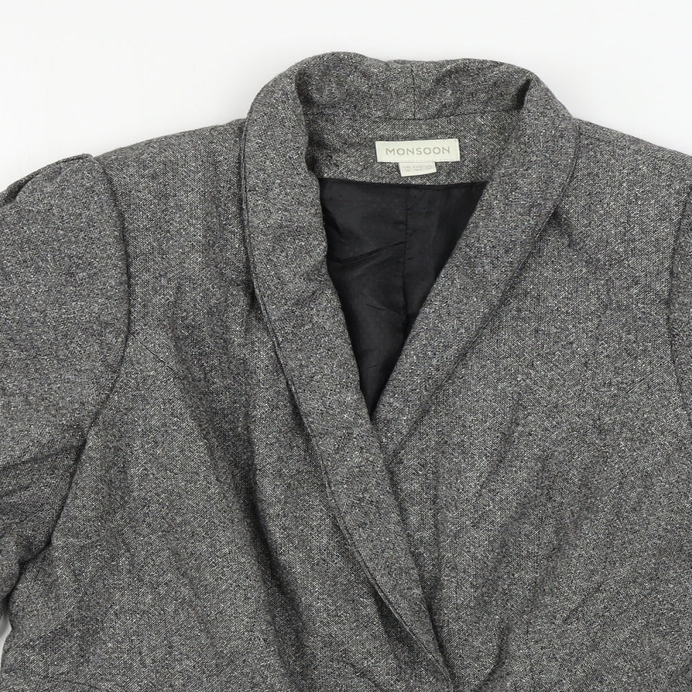Monsoon  Womens Grey   Jacket Blazer Size 16