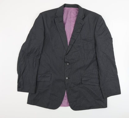 F&F  Mens Grey Striped  Jacket Blazer Size 44