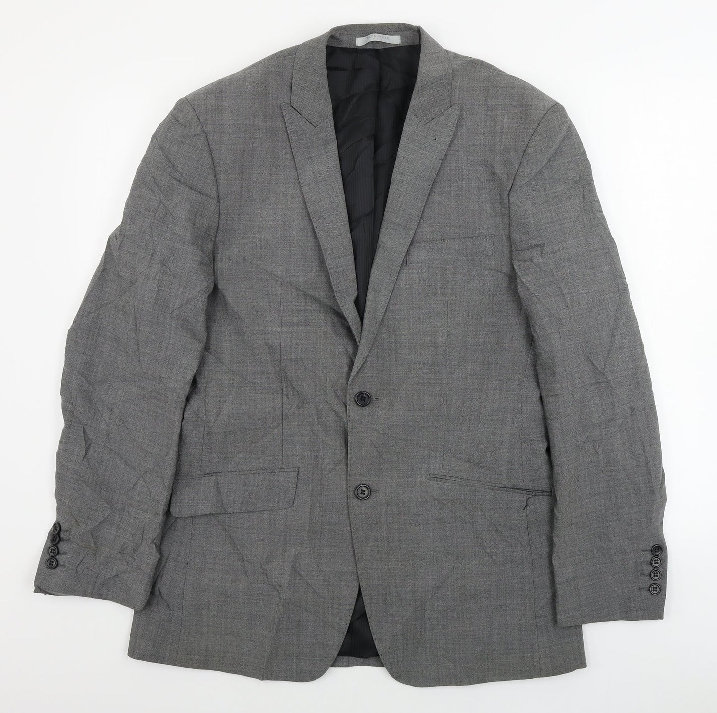 Mens UK Size 38 Jack reid Regular Grey Suit Jacket