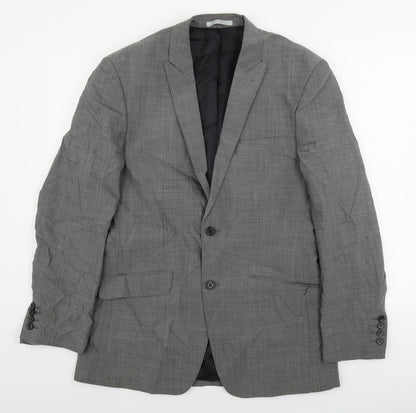 Mens UK Size 38 Jack reid Regular Grey Suit Jacket