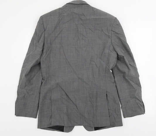 Mens UK Size 38 Jack reid Regular Grey Suit Jacket