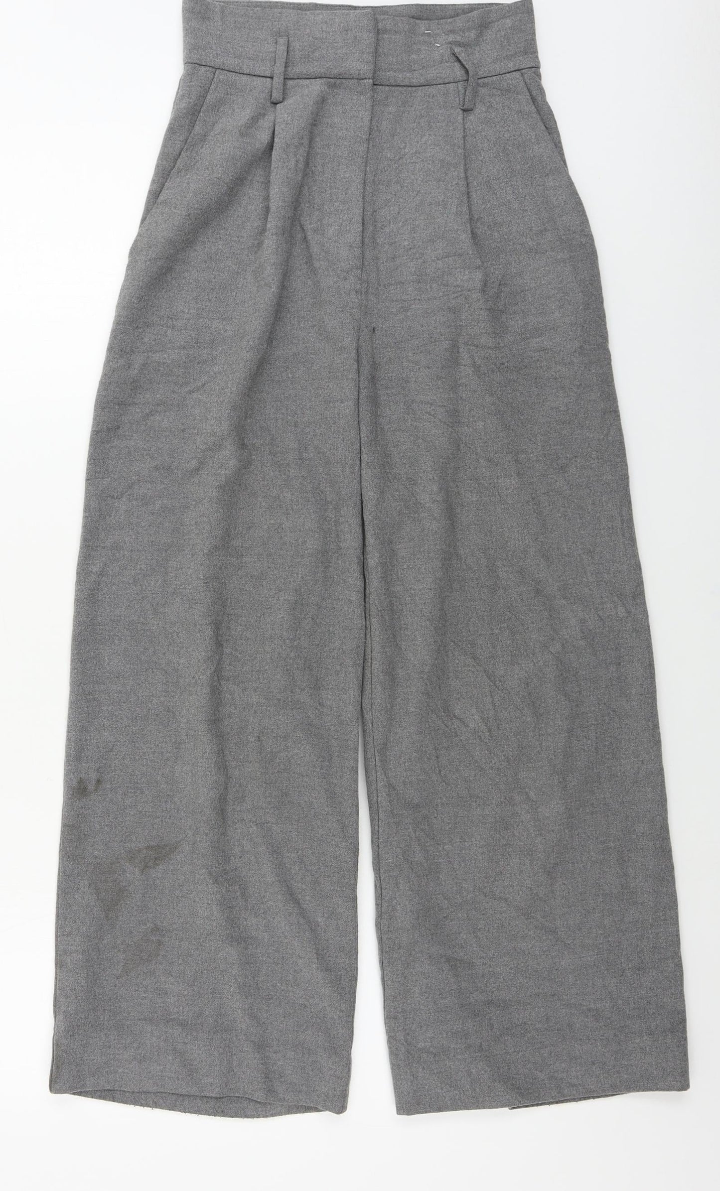 Womens UK Size 26 in H&M Regular Fit  Grey Trousers
