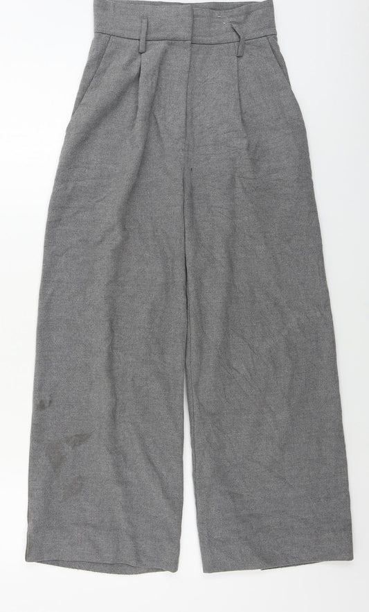 Womens UK Size 26 in H&M Regular Fit  Grey Trousers